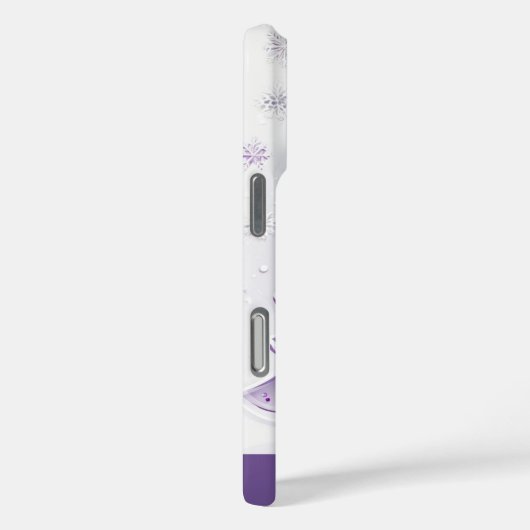 Lila Weihnachten Case-Mate iPhone Hülle (Rückseite / Rechts)