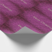 Lila Weihnachten Geschenkpapier (Ecke)