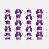 Lila Weihnachten Geschenkpapier Set (Vorderseite 2)