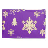 Lila Weihnachten Kissenbezug (Rückseite)