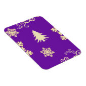 Lila Weihnachten Magnet (Rechte Seite)
