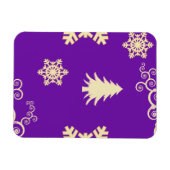 Lila Weihnachten Magnet (Horizontal)