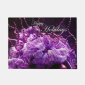 Lila Weihnachten - Türmatte (Vorderseite)