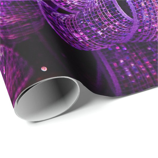 Lila Weihnachten - Verpackungspapier Geschenkpapier (Rolleneckpunkt)