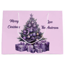 Lila Weihnachtsbaum