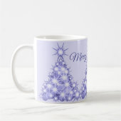 Lila Weihnachtsbaum Kaffeetasse (Links)