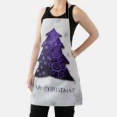 Lila Weihnachtsbaum-Schürze Schürze (InSitu)