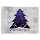 Lila Weihnachtsbaumbeutel Große Geschenktüte (Rückseite)