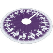 Lila Weihnachtsbaumdekor Polyester Weihnachtsbaumdecke (Schrägansicht)