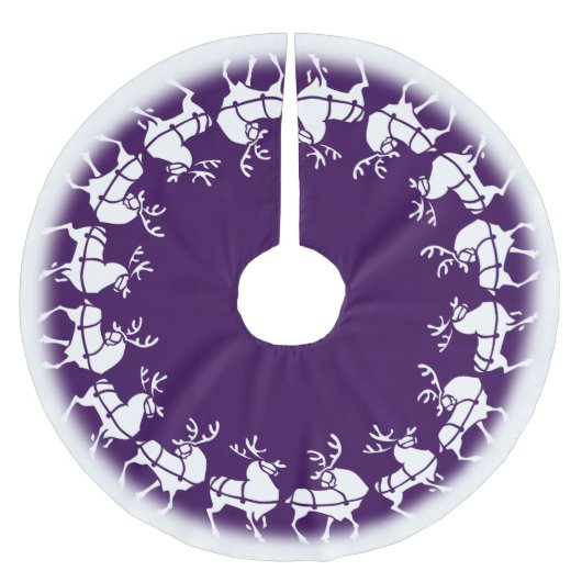 Lila Weihnachtsbaumdekor Polyester Weihnachtsbaumdecke (Vorderseite)