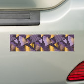 lila Weihnachtsbäume Autoaufkleber (Auf Auto)