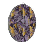 lila Weihnachtsbäume Dartscheibe (Vorderseite Links)