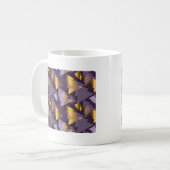 lila Weihnachtsbäume Kaffeetasse (Vorderseite Links)