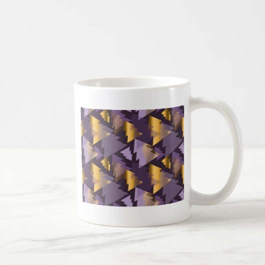 lila Weihnachtsbäume Kaffeetasse (Rechts)