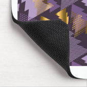 lila Weihnachtsbäume Mousepad (Ecke)