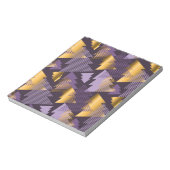 lila Weihnachtsbäume Notizblock (Rotiert)