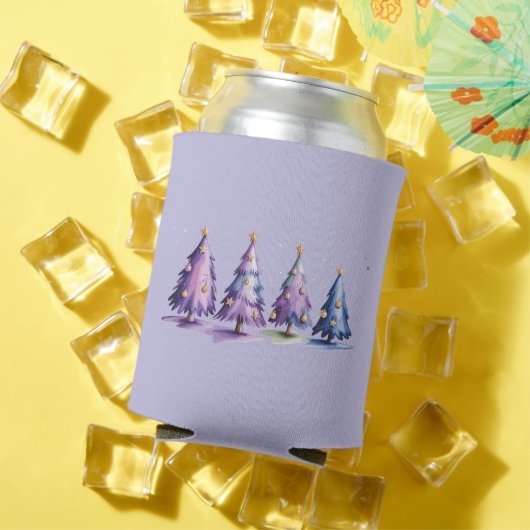 Lila Weihnachtsbaumen Winterurlaub Dosenkühler (In Situ Sommer)