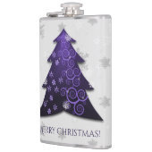 Lila Weihnachtsbaumkolben Flachmann (Links)