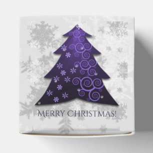 Lila Weihnachtsbaumschachtel Geschenkschachtel