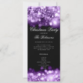 Lila Weihnachtsbeleuchtung Einladungsprogramm & Me Einladung (Vorderseite)