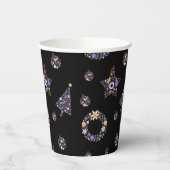 Lila Weihnachtsfeiertage - Set 2 Pappbecher (Links)