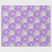 Lila Weihnachtsgebäck Geschenkpapier (Flach)