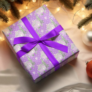 Lila Weihnachtsgebäck Geschenkpapier