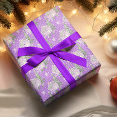 Lila Weihnachtsgebäck Geschenkpapier