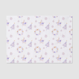 Lila Weihnachtsgebäck Seidenpapier