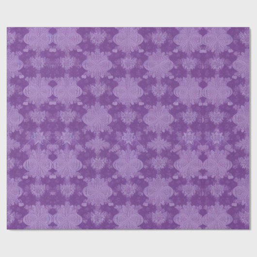 Lila Weihnachtsgeschenk Geschenkpapier (Flach)