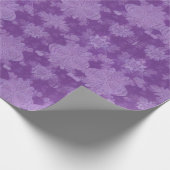 Lila Weihnachtsgeschenk Geschenkpapier (Ecke)