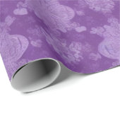 Lila Weihnachtsgeschenk Geschenkpapier (Rolleneckpunkt)