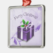 Lila Weihnachtsgeschenk Keramik Ornament Aus Metall (Links)