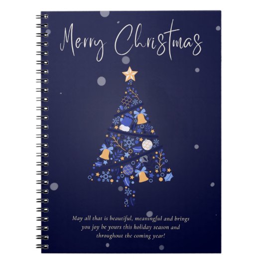 Lila Weihnachtsgeschenk Notizblock (Vorderseite)