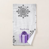 Lila Weihnachtsgeschenk Set (Handtuch)