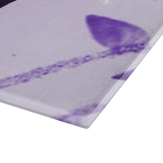 Lila Weihnachtsgeschenkbrett Schneidebrett (Ecke)