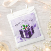 Lila Weihnachtsgeschenke Geschenktütchen (Ausgeschnitten)