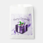 Lila Weihnachtsgeschenke Geschenktütchen (Vorderseite)