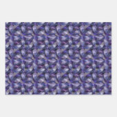 Lila Weihnachtsgeschmack Silberakzent Geschenkpapier Set (Vorderseite 2)