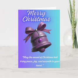 "Lila Weihnachtsgrußkarte Feiertagskarte