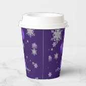 Lila Weihnachtskalender Pappbecher (Rechts)