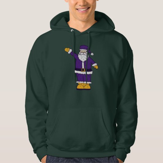 lila Weihnachtslieder Hoodie (Vorderseite)