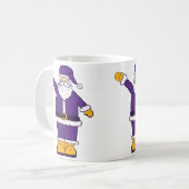 lila Weihnachtslieder Kaffeetasse (Vorderseite Links)