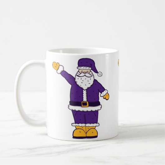 lila Weihnachtslieder Kaffeetasse (Links)