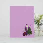 Lila Weihnachtsmann (Stehend Vorderseite)