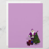 Lila Weihnachtsmann (Vorne/Hinten)