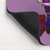 Lila Weihnachtsmann Mousepad (Ecke)