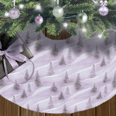 Lila Weihnachtsmuster#10 ID1009 Polyester Weihnachtsbaumdecke