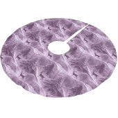 Lila Weihnachtsmuster#13 ID1009 Polyester Weihnachtsbaumdecke (Schrägansicht)