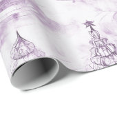 Lila Weihnachtsmuster#3 ID1009 Geschenkpapier (Rolleneckpunkt)
